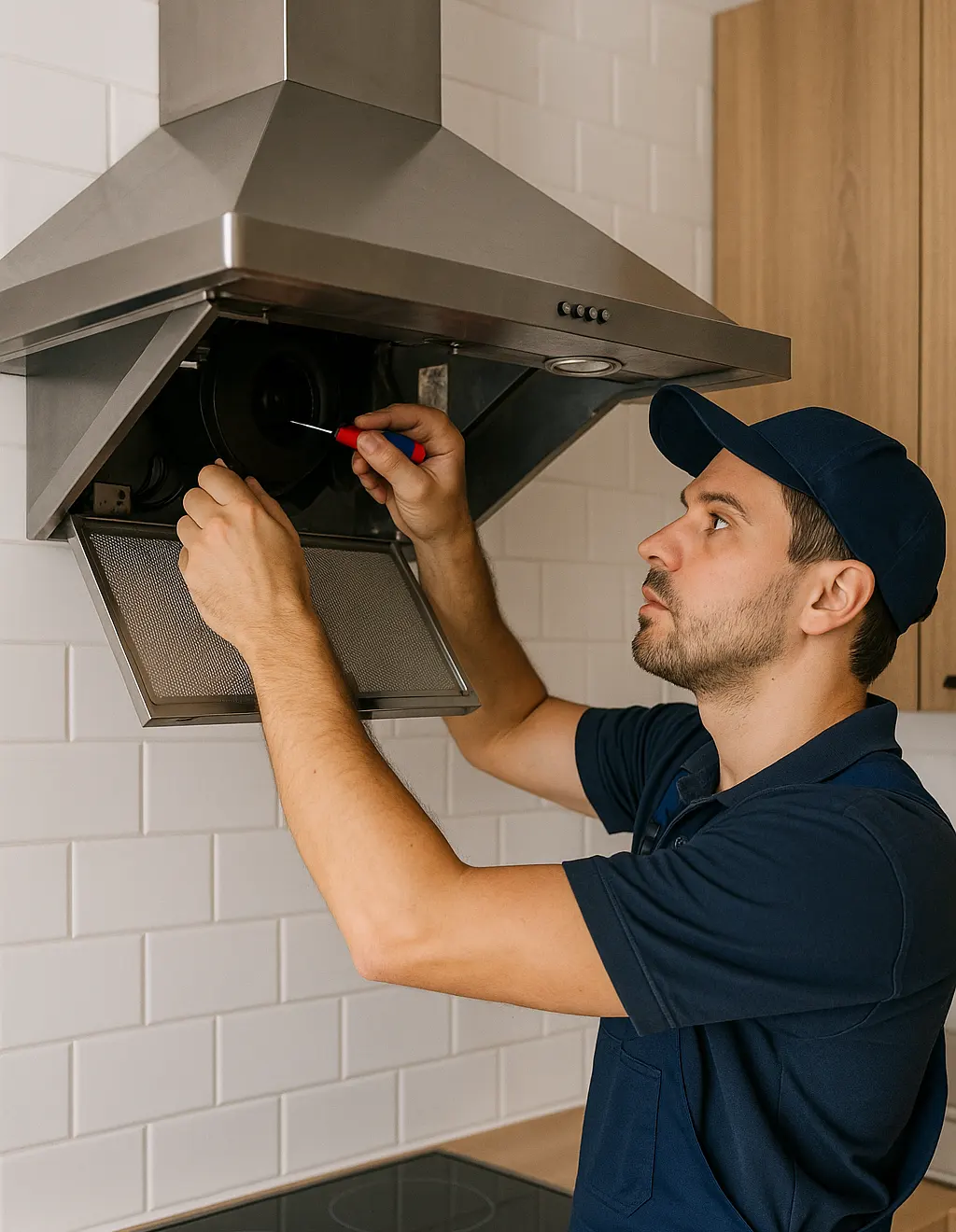 عیب‌یابی حرفه‌ای هود آشپزخانه در تهران