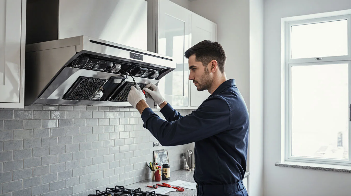 سرویس و عیب‌یابی انواع هود شومینه‌ای، مورب و مخفی